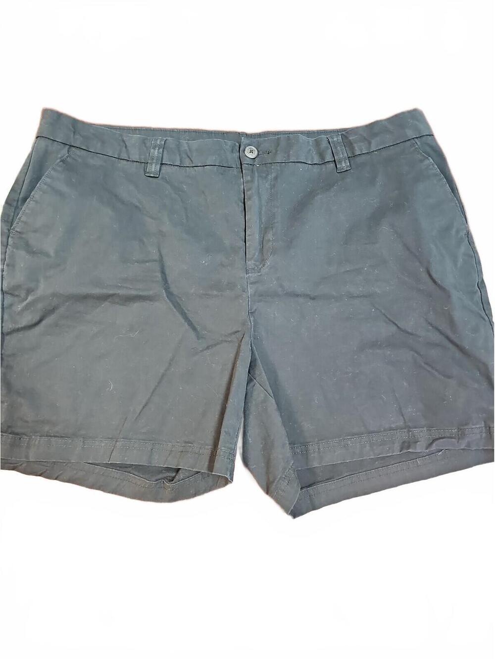 Magellan Outdoors Black Chino Shorts Lightweight Versatile 5in Inseam Size 18